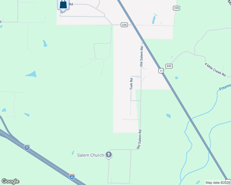 map of restaurants, bars, coffee shops, grocery stores, and more near 6748 Turk Road in Texarkana