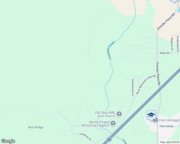 map of restaurants, bars, coffee shops, grocery stores, and more near 5585 Freeman Avenue in Bessemer