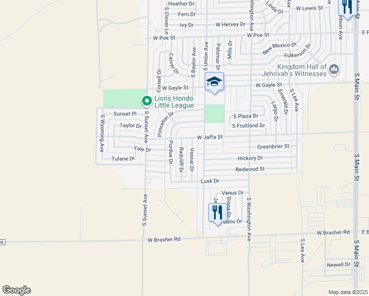 map of restaurants, bars, coffee shops, grocery stores, and more near 3007 Radcliff Drive in Roswell