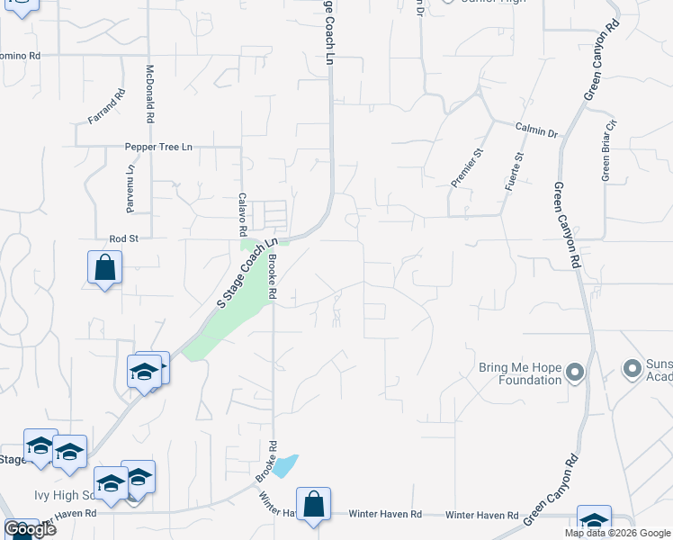 map of restaurants, bars, coffee shops, grocery stores, and more near Camino de Nog Way in Fallbrook