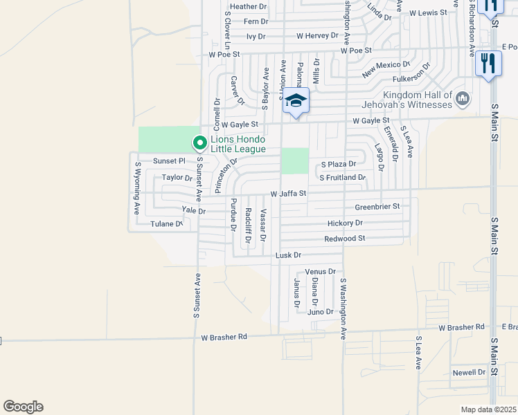 map of restaurants, bars, coffee shops, grocery stores, and more near 3007 Radcliff Drive in Roswell