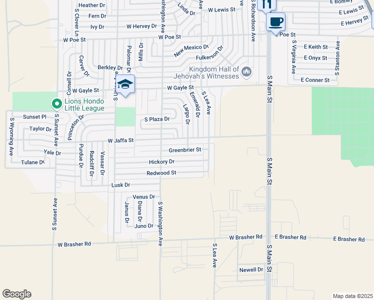 map of restaurants, bars, coffee shops, grocery stores, and more near 602 Greenbrier Street in Roswell