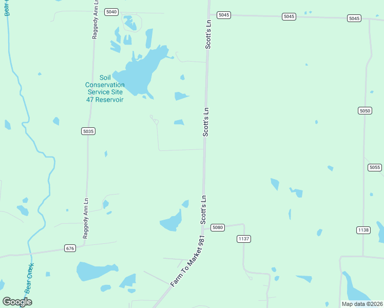 map of restaurants, bars, coffee shops, grocery stores, and more near 4048 Farm to Market Road 981 in Leonard