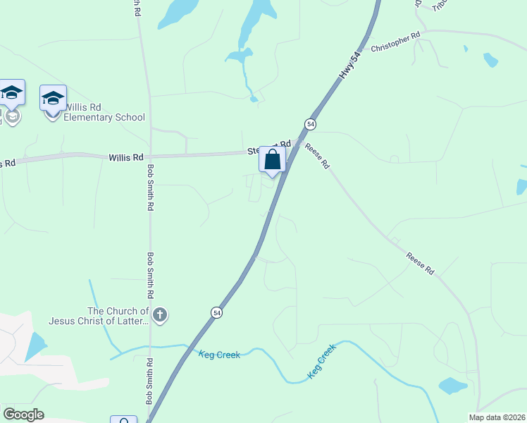 map of restaurants, bars, coffee shops, grocery stores, and more near 7144 Highway 54 in Sharpsburg