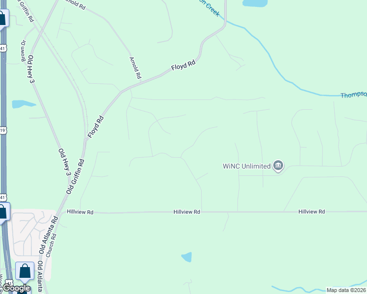 map of restaurants, bars, coffee shops, grocery stores, and more near 305 Cascade Court in Hampton