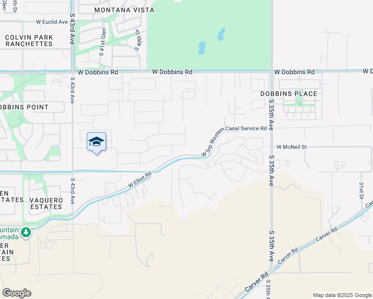map of restaurants, bars, coffee shops, grocery stores, and more near 3815 West McNeil Street in Phoenix