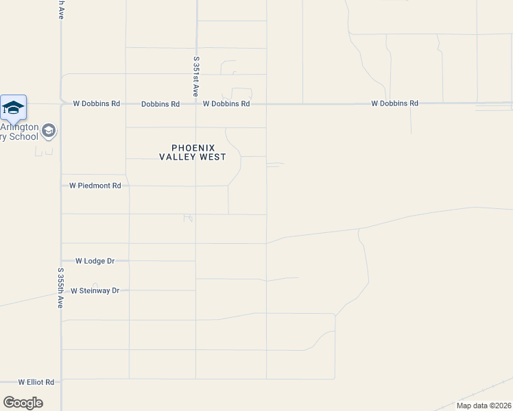 map of restaurants, bars, coffee shops, grocery stores, and more near 9797 South 349th Avenue in Arlington