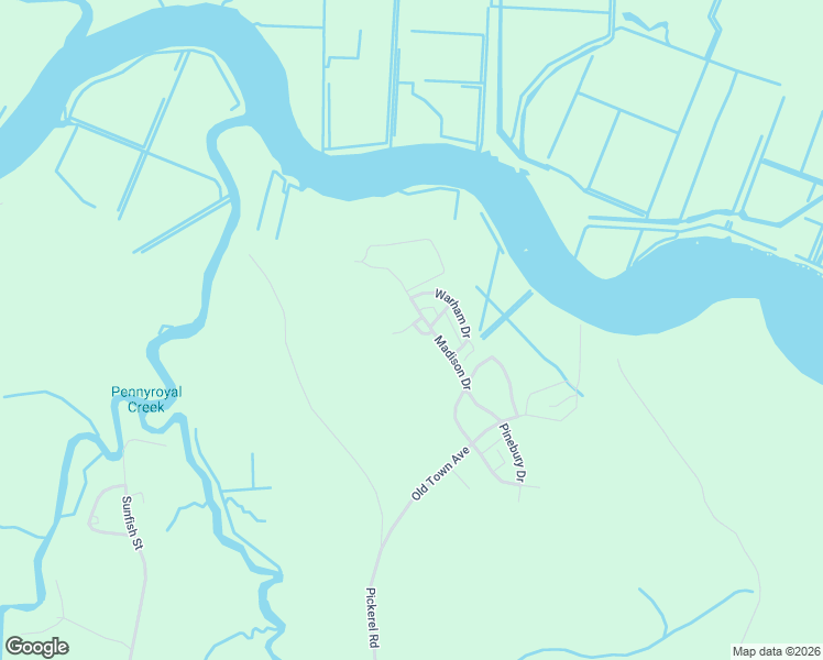 map of restaurants, bars, coffee shops, grocery stores, and more near 153 Duany Drive in Georgetown