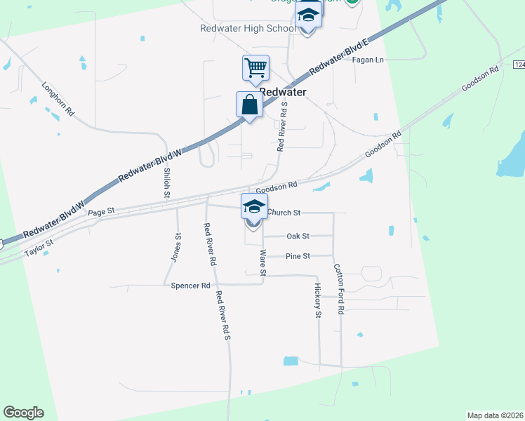 map of restaurants, bars, coffee shops, grocery stores, and more near 108 Ware Street in Maud