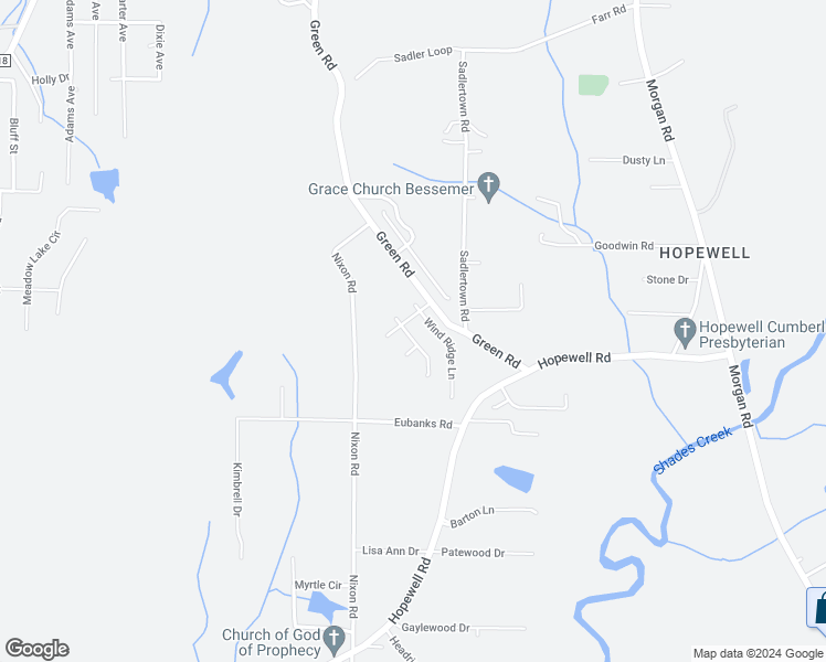 map of restaurants, bars, coffee shops, grocery stores, and more near 3809 Whispering Oak Drive in Bessemer