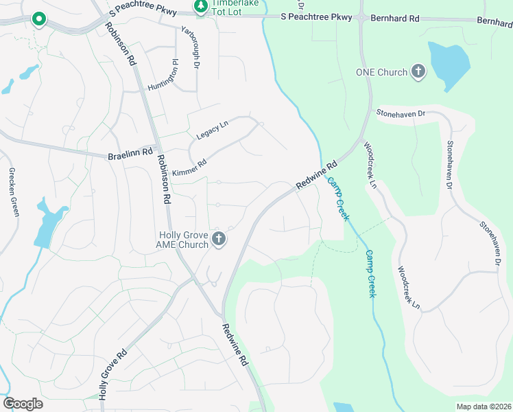 map of restaurants, bars, coffee shops, grocery stores, and more near 414 Holly Grove Church Road in Peachtree City