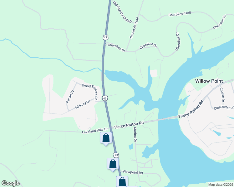 map of restaurants, bars, coffee shops, grocery stores, and more near 15341 U.S. 43 in Northport