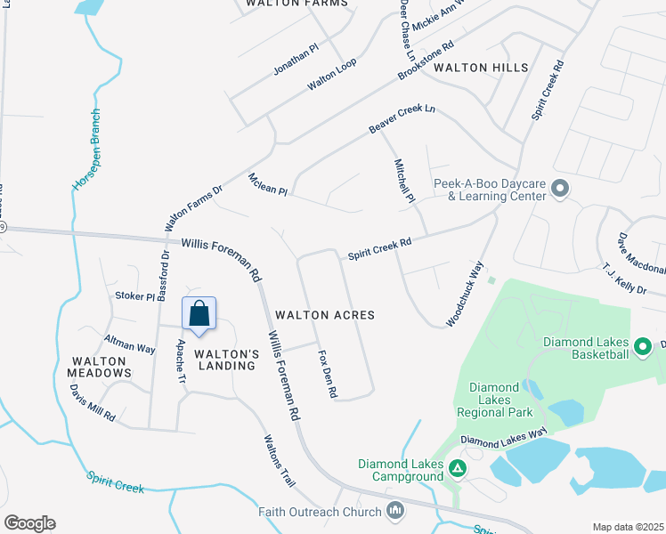 map of restaurants, bars, coffee shops, grocery stores, and more near 1130 Fox Den Road in Hephzibah
