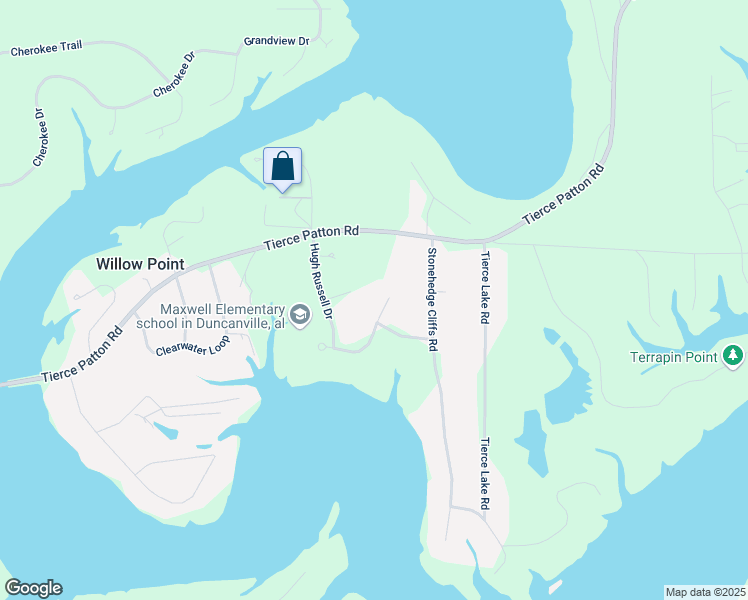 map of restaurants, bars, coffee shops, grocery stores, and more near 15601 Kevin Cove in Northport
