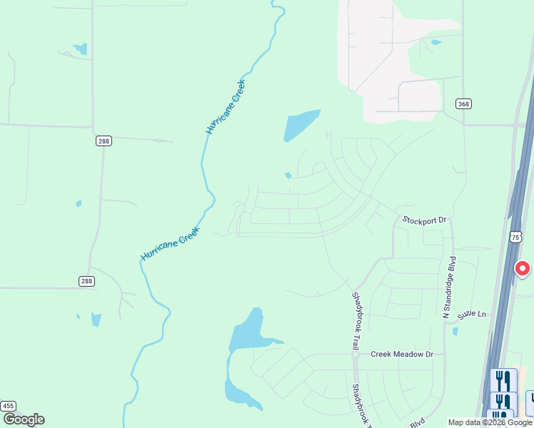 map of restaurants, bars, coffee shops, grocery stores, and more near in Anna