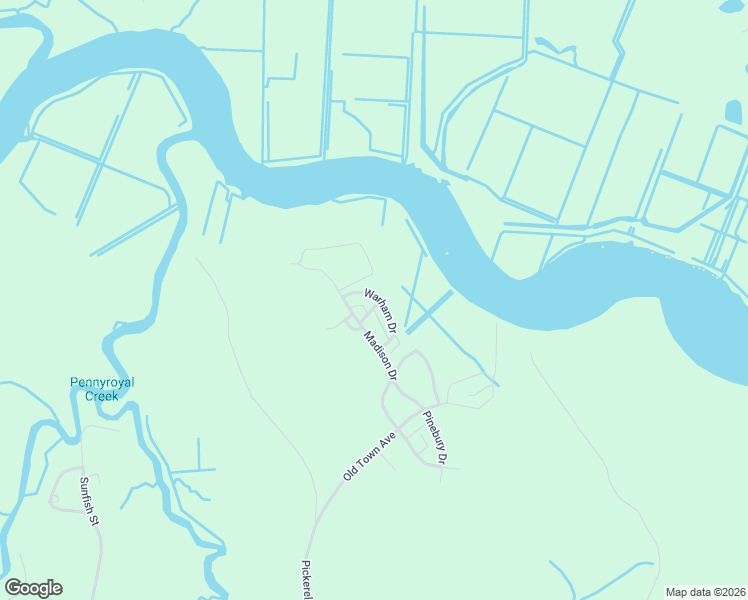 map of restaurants, bars, coffee shops, grocery stores, and more near 187 Warham Drive in Georgetown