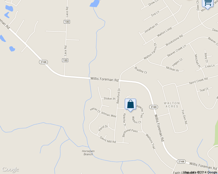 map of restaurants, bars, coffee shops, grocery stores, and more near 2814 Stoker Court in Hephzibah