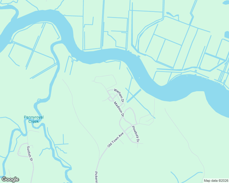 map of restaurants, bars, coffee shops, grocery stores, and more near 187 Warham Drive in Georgetown