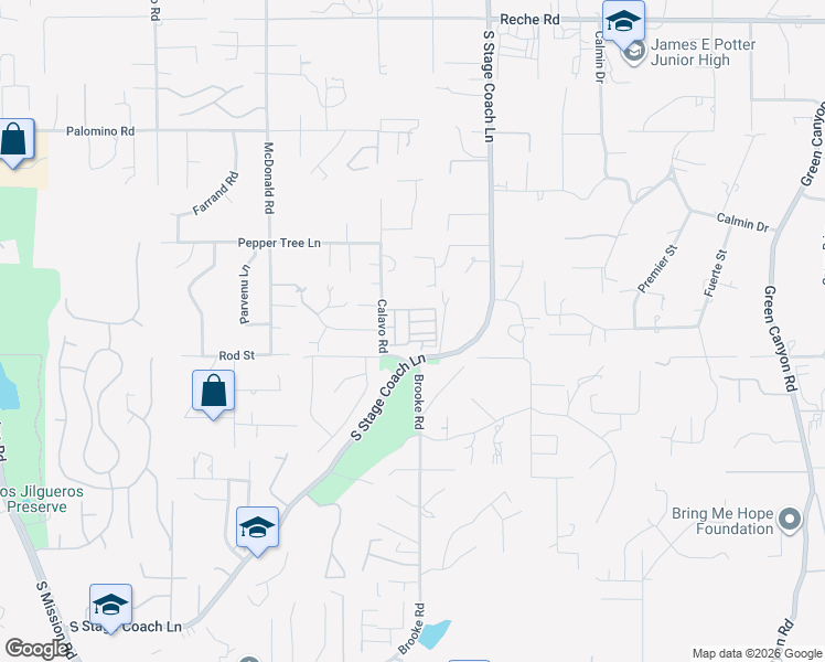 map of restaurants, bars, coffee shops, grocery stores, and more near 500-2 West Fallbrook Street in Fallbrook