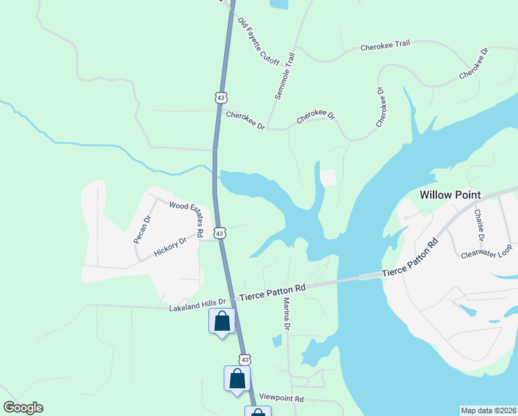 map of restaurants, bars, coffee shops, grocery stores, and more near 15341 U.S. 43 in Northport