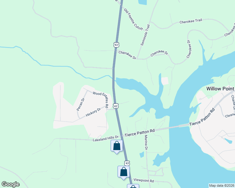 map of restaurants, bars, coffee shops, grocery stores, and more near 12589 Wood Estates Road in Northport