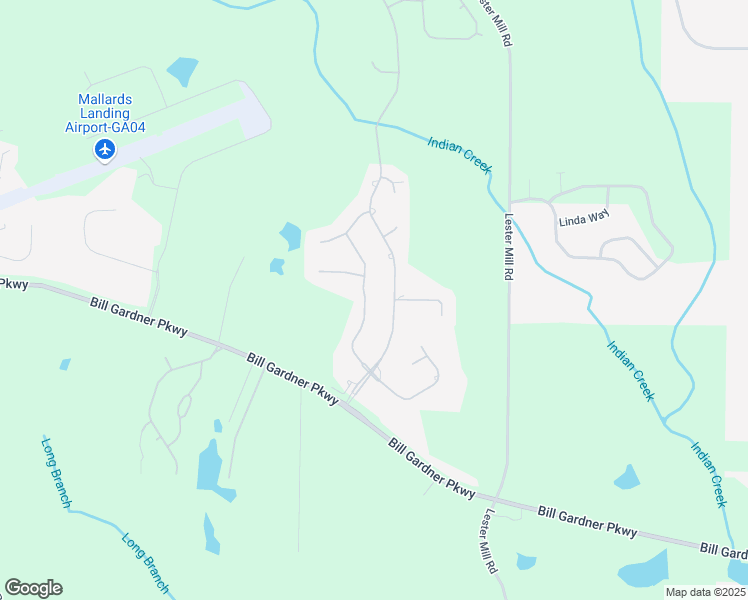 map of restaurants, bars, coffee shops, grocery stores, and more near 1217 McAllistar Drive in Locust Grove