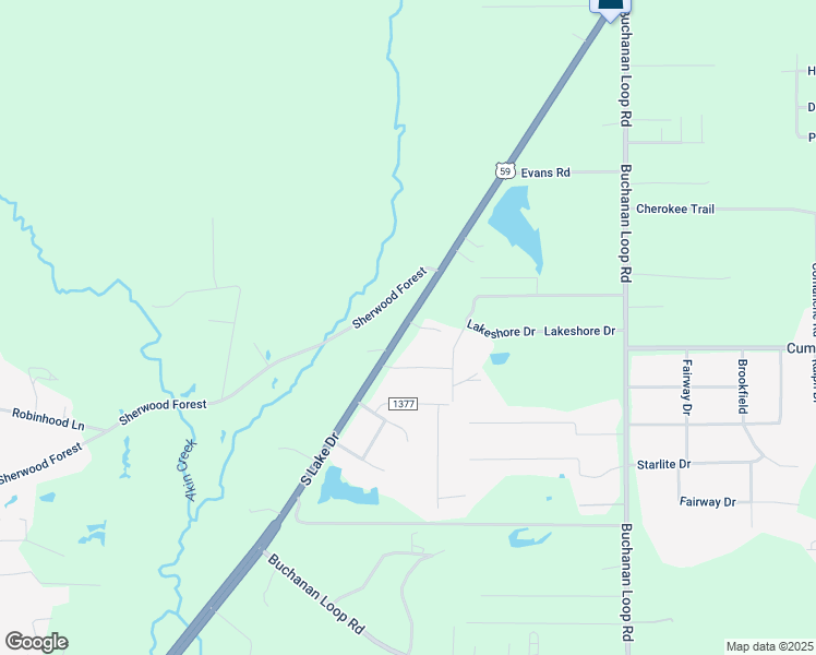 map of restaurants, bars, coffee shops, grocery stores, and more near 7109 U.S. 59 in Texarkana