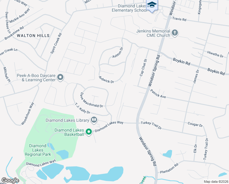 map of restaurants, bars, coffee shops, grocery stores, and more near 4521 Frank Warren Drive in Hephzibah