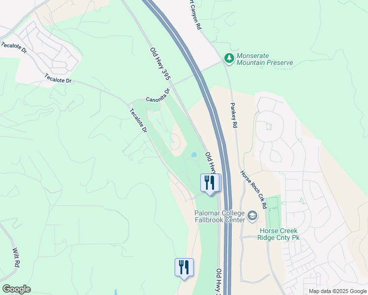 map of restaurants, bars, coffee shops, grocery stores, and more near 1762 Pala Lake Drive in Fallbrook