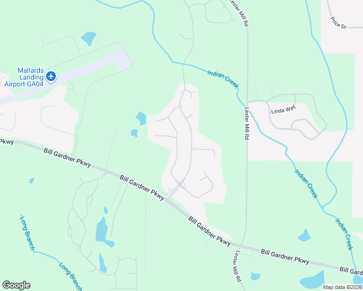 map of restaurants, bars, coffee shops, grocery stores, and more near 1215 McAllistar Drive in Locust Grove
