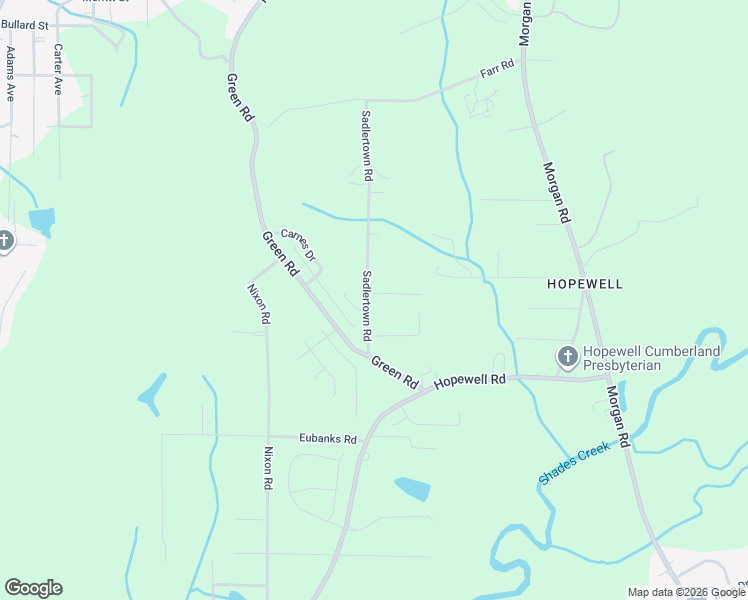 map of restaurants, bars, coffee shops, grocery stores, and more near 2101 Sadlertown Road in Bessemer