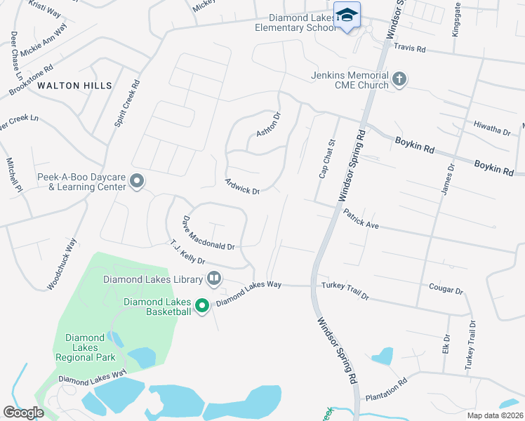 map of restaurants, bars, coffee shops, grocery stores, and more near 4521 Frank Warren Drive in Hephzibah