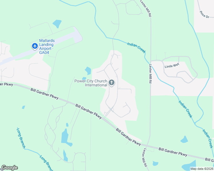 map of restaurants, bars, coffee shops, grocery stores, and more near 1216 McAllistar Drive in Locust Grove