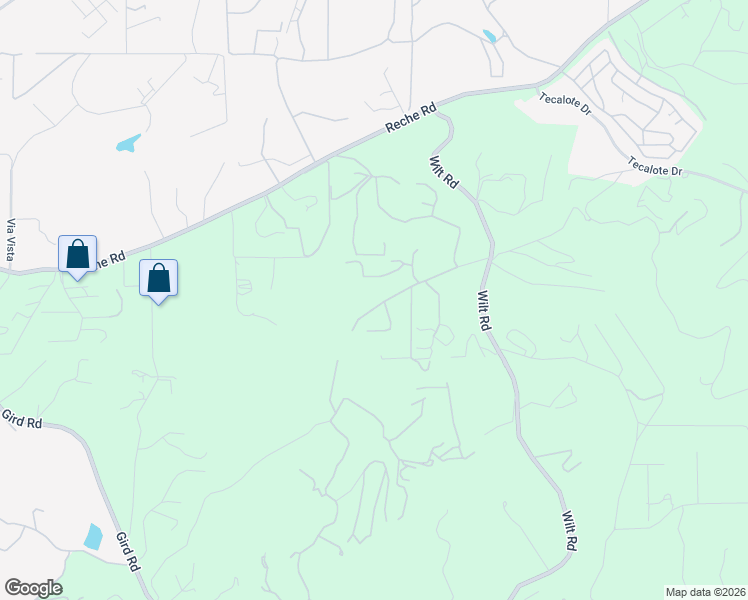 map of restaurants, bars, coffee shops, grocery stores, and more near 3520 Canonita Drive in Fallbrook