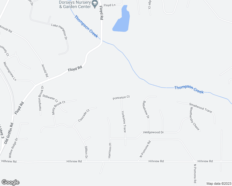 map of restaurants, bars, coffee shops, grocery stores, and more near 412 Princeton Court in Hampton