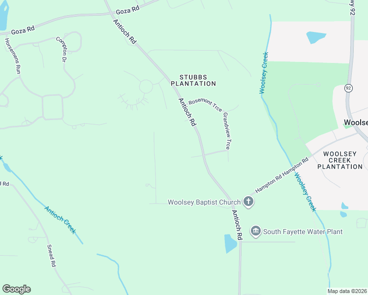 map of restaurants, bars, coffee shops, grocery stores, and more near 65 Sweet Briar Trail in Fayetteville