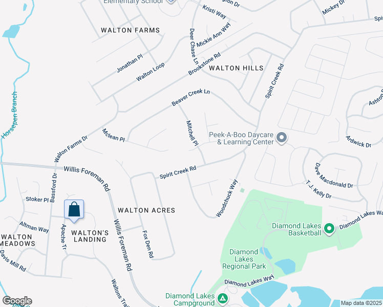map of restaurants, bars, coffee shops, grocery stores, and more near 2004 Lisa Lane in Hephzibah