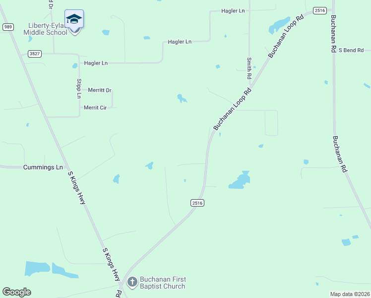 map of restaurants, bars, coffee shops, grocery stores, and more near 3102 Buchanan Loop Road in Texarkana