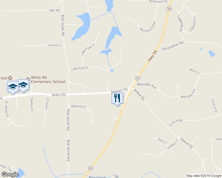 map of restaurants, bars, coffee shops, grocery stores, and more near 180 Stewart Road in Sharpsburg
