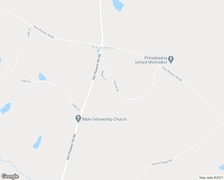 map of restaurants, bars, coffee shops, grocery stores, and more near 160 Garrett Drive in Eatonton