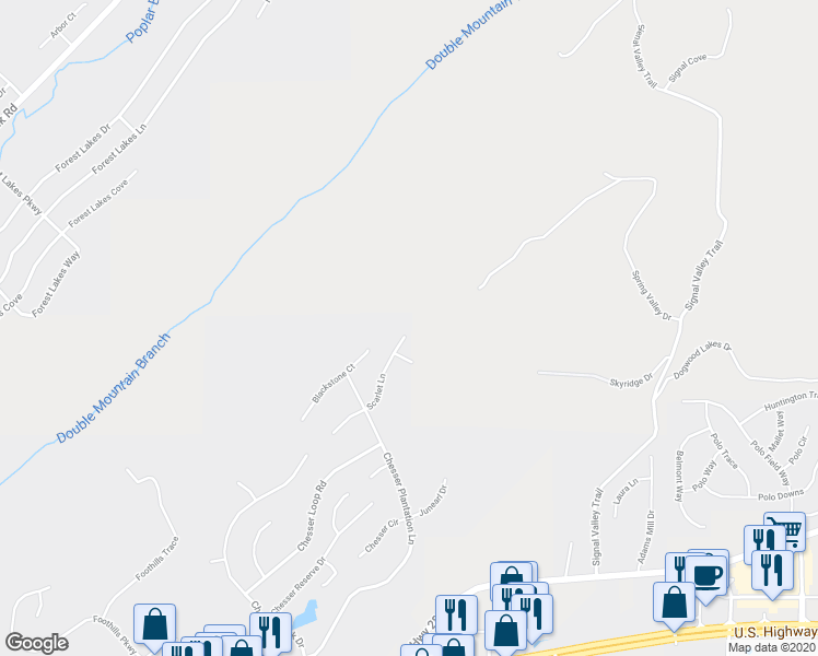 map of restaurants, bars, coffee shops, grocery stores, and more near 193 Scarlett Lane in Chelsea
