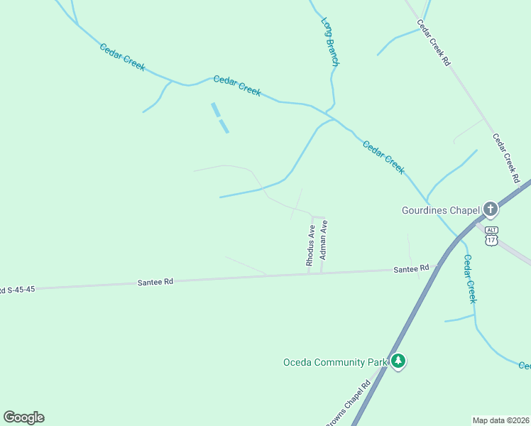 map of restaurants, bars, coffee shops, grocery stores, and more near 109-131 Rhodus Avenue in Andrews