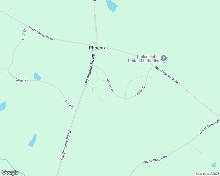 map of restaurants, bars, coffee shops, grocery stores, and more near 160 Garrett Drive in Eatonton