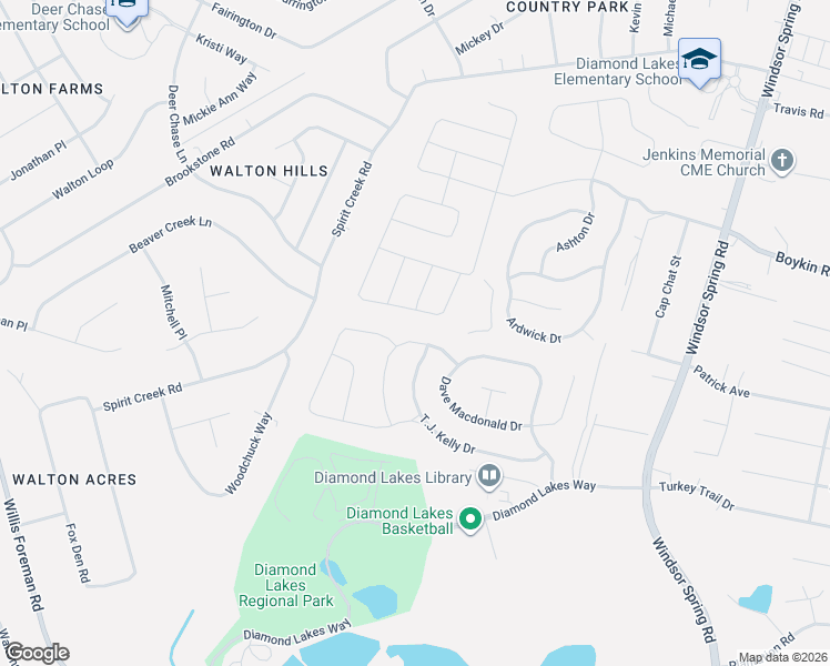 map of restaurants, bars, coffee shops, grocery stores, and more near 4715 Weldon Adams Drive in Hephzibah
