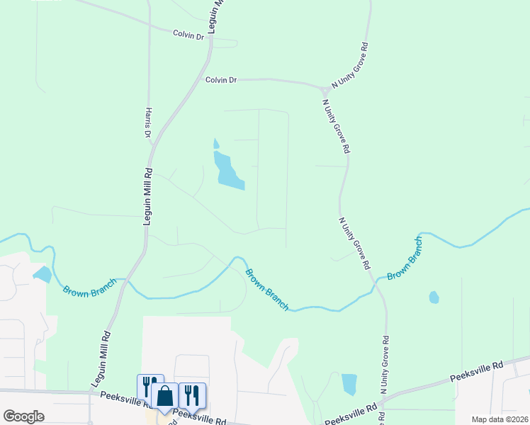 map of restaurants, bars, coffee shops, grocery stores, and more near 802 Spicebush Pth in Locust Grove
