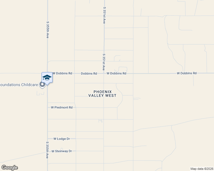 map of restaurants, bars, coffee shops, grocery stores, and more near 35031 West Paseo Way in Arlington