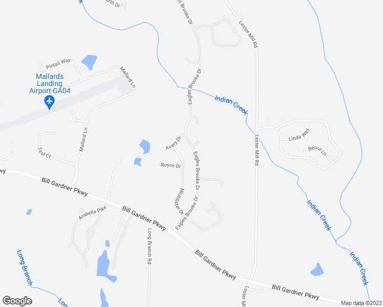 map of restaurants, bars, coffee shops, grocery stores, and more near 1051 Eagles Brooke Drive in Locust Grove