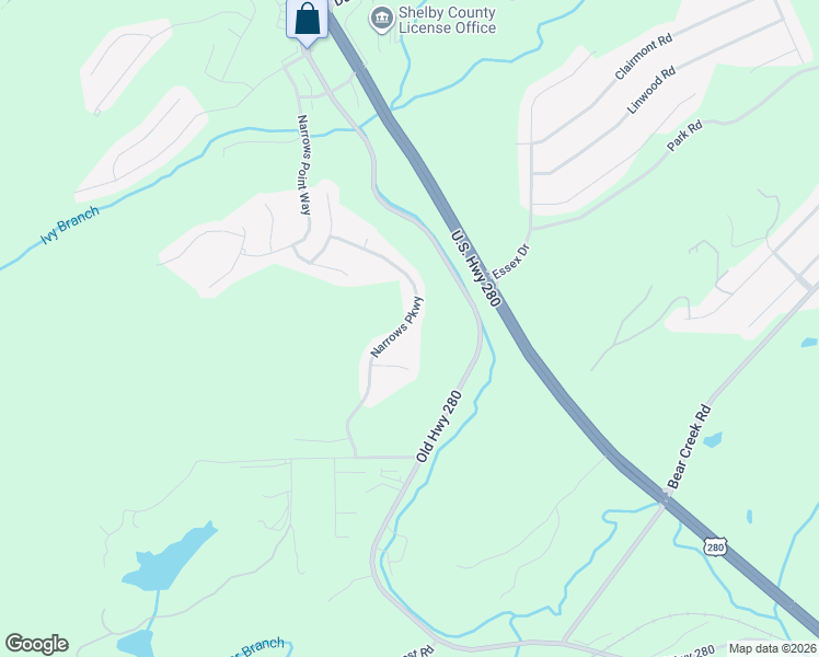 map of restaurants, bars, coffee shops, grocery stores, and more near 913 Narrows Point Drive in Birmingham