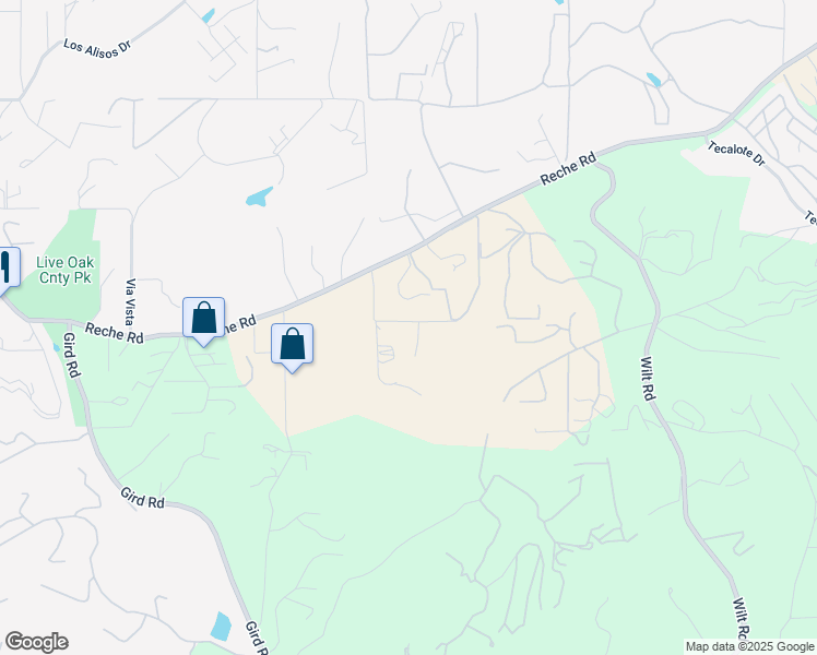 map of restaurants, bars, coffee shops, grocery stores, and more near 3281 Reche Road in Fallbrook