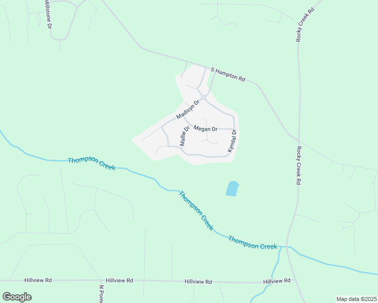 map of restaurants, bars, coffee shops, grocery stores, and more near 186 Kyndal Drive in Hampton